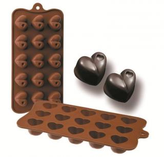 Formičky na čokoládu srdce 10,5 × 21 cm