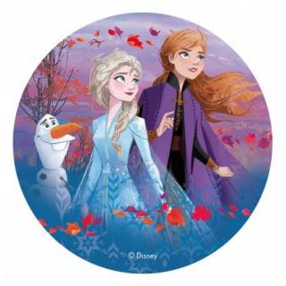Jedlý papír Frozen 2 Anna A Elsa a Olaf 20cm