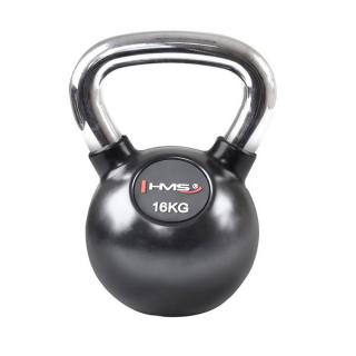 Kettlebell s  chromovaným úchopom HMS KGC 16 KG