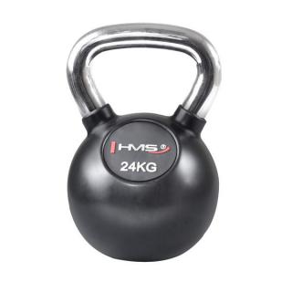 Kettlebell s  chromovaným úchopom HMS KGC 24 KG