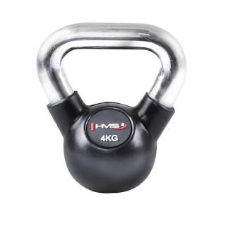 Kettlebell s  chromovaným úchopom HMS KGC 4 KG