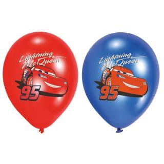 Klasické balónky Cars 6kusů 27,5cm