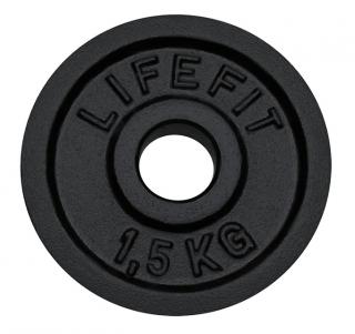 Kotouč LIFEFIT 1,5kg, kovový, pro 30mm tyč