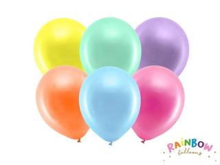Metalické balónky 23cm 10ks barevné