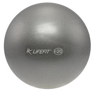 Míč OVERBALL LIFEFIT 20cm, stříbrný