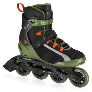 MrFIT Pánské fitness kolieskové korčule, ABEC7 Carbon, veľ. 41 SPOKEY