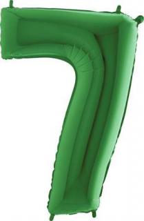 Nafukovací balónek číslo 7 zelený 102cm extra velký