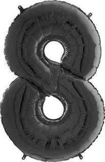 Nafukovací balónek číslo 8 černý 66cm