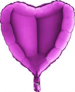 Nafukovací balónek fialové srdce 46 cm