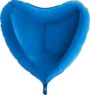 Nafukovací balónek modré srdce 91 cm