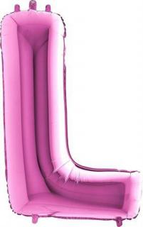 Nafukovací balónek písmeno L růžové 102 cm