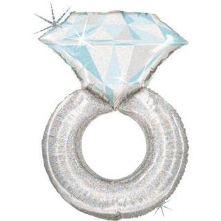Nafukovací balónek prstýnek s diamantem 97 cm