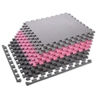 OCHRANNÁ PUZZLE PODLOŽKA ONE FITNESS MP10 RUŽOVÁ-ŠEDÁ