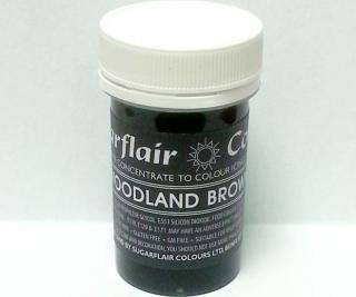 Pastelová gelová barva Sugarflair (25 g) Woodland Brown