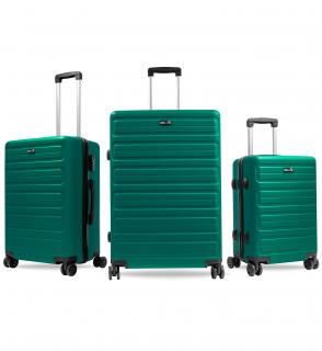 Sada cestovných kufrov Aga Travel MR4657 Tmavo zelená