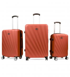 Sada cestovných kufrov MR4653 Červená Aga Travel