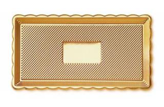 Servírovacia tácka zlatá MEDORO 15 × 35 cm