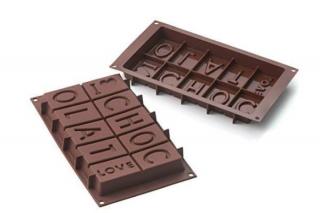 Silikónová forma na čokoládu I LOVE CHOCOLATE