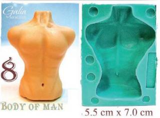 Silikonová forma tělo muže