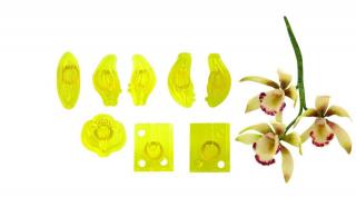 Vykrajovačky 8 ks – malá orchidea Cymbidium