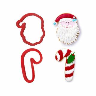 Vykrajovátko vánoční Santa Claus a cukrovinka 8cm