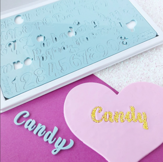 Vytlačovací abeceda Candy