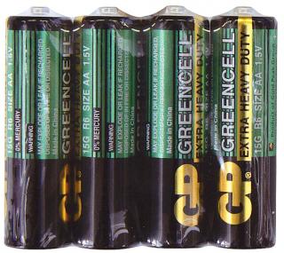 Batéria GP 15G Greencell R6 AA  (Batéria GP 15G Greencell R6)
