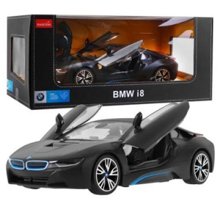 BMW i8 1:14 - čierná farba, otváracie dvere na diaľkové ovládanie ()