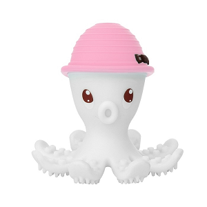 Hryzátko a hračka Mömbella Chobotnice - Pink (Hryzátko)