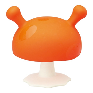 Hryzátko Mömbella Mushroom - Orange (Silikónové hryzátko,)
