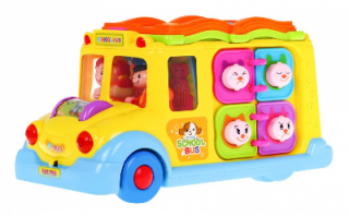 Interaktívny školský autobus Huile Toys (Multifunkčný)