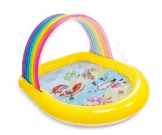 Intex - Nafukovací bazénik so sprškou (Intex 57156 Rainbow)