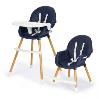 Jedálenská stolička EcoToys 2v1 - Blue  (Jedálenská stolička )