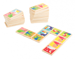 Legler - Domino Vtáčiky sveta (Legler domino, vtáčiky, Drevené)