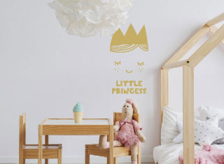 Samolepka na stenu - Little Princess Gold (Samolepka na stenu,)