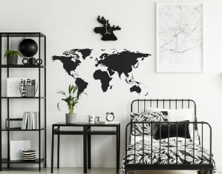 Samolepka na stenu - Mapa sveta (Samolepka na stenu Mapa sveta)