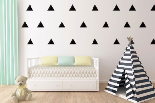Samolepky na stenu - Maxi trojuholníky (Samolepky na stenu)