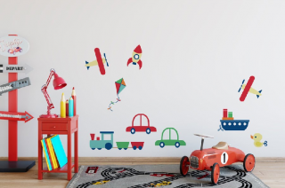 Samolepky na stenu - Retro hračky (Samolepky na stenu Retro)
