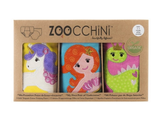 Zoocchini učiace nohavičky - Set 3 ks, 3-4 rokov - Fairy