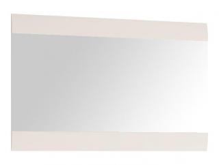 Extom Linate zrkadlo TYP 122 biely vysoký lesk / dub truflový