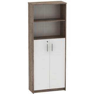 Regál so skrinkou JOHAN 2 NEW 10 kraft dunkel/biela