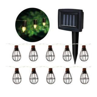 LED Solárna vonkajšia reťaz 10 LED 3,8 m