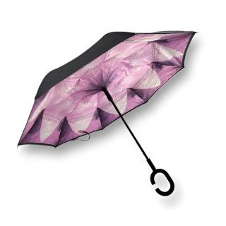 Obrátený dáždnik ružový