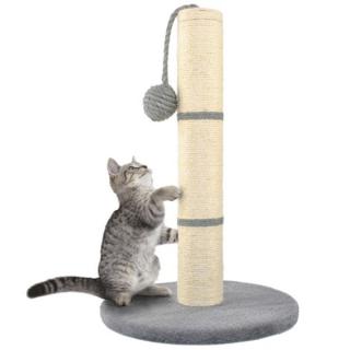 Škrabadlo pre mačky - šedý stĺpik 45cm