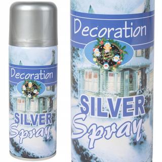 Strieborný dekoračný sprej 85g