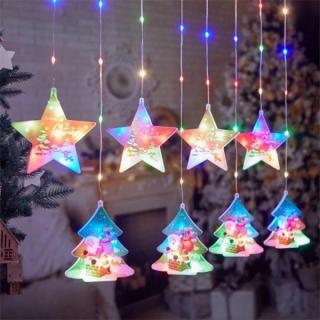 Vianočné LED farebná dekorácia Stromček Hviezda