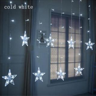 Vianočné LED záves hviezdičky- studená biela