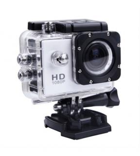Vodeodolná akčná kamera HD 1080p - natáčajte pod vodou i na snehu i na bicykli černá