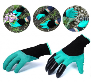 Záhradné rukavice s pazúrikmi - pre ľahké hrabanie