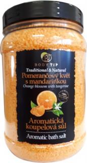 BODY TIP Aromatická soľ do kúpeľa Pomarančový kvet s mandarínkou ()